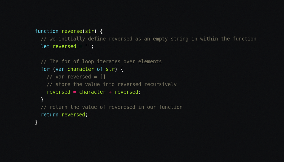 String Reversal in Javascript