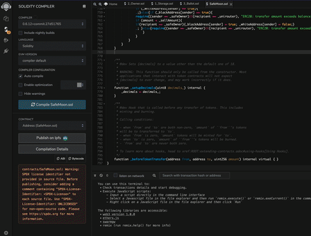 Remix Ethereum HackerOwl Theme
