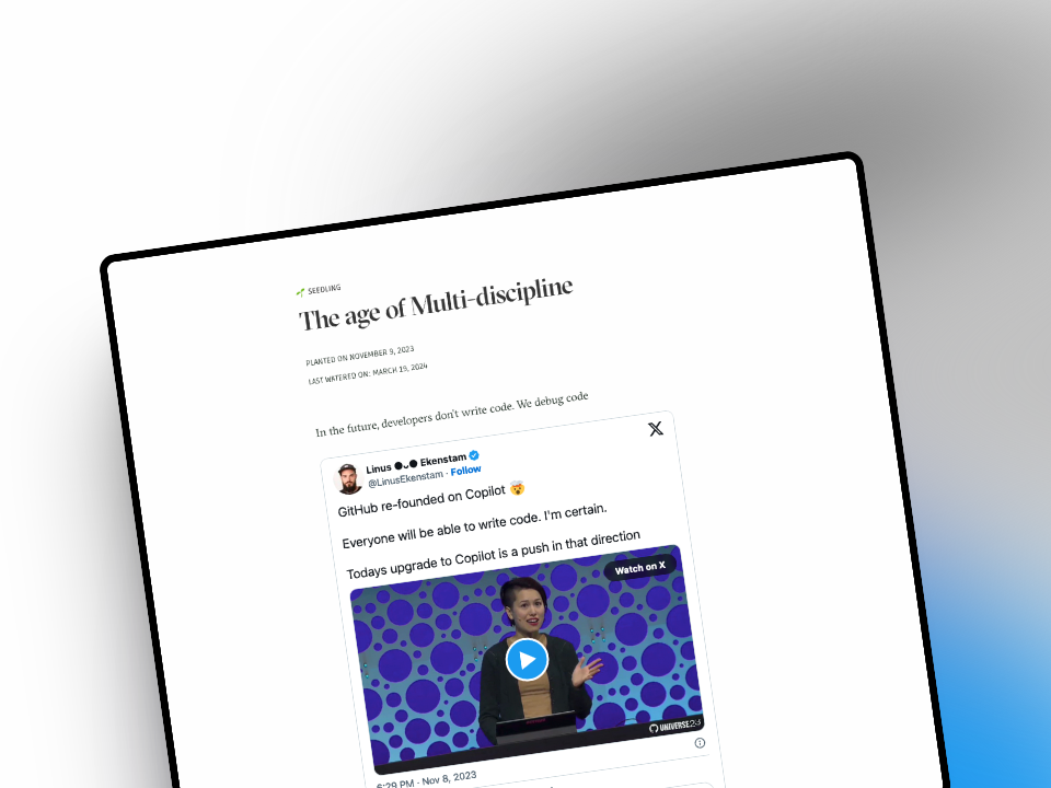 The age of Multi-discipline