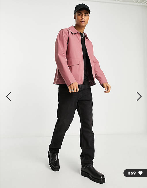 Harry Brown harrington jacket in pink